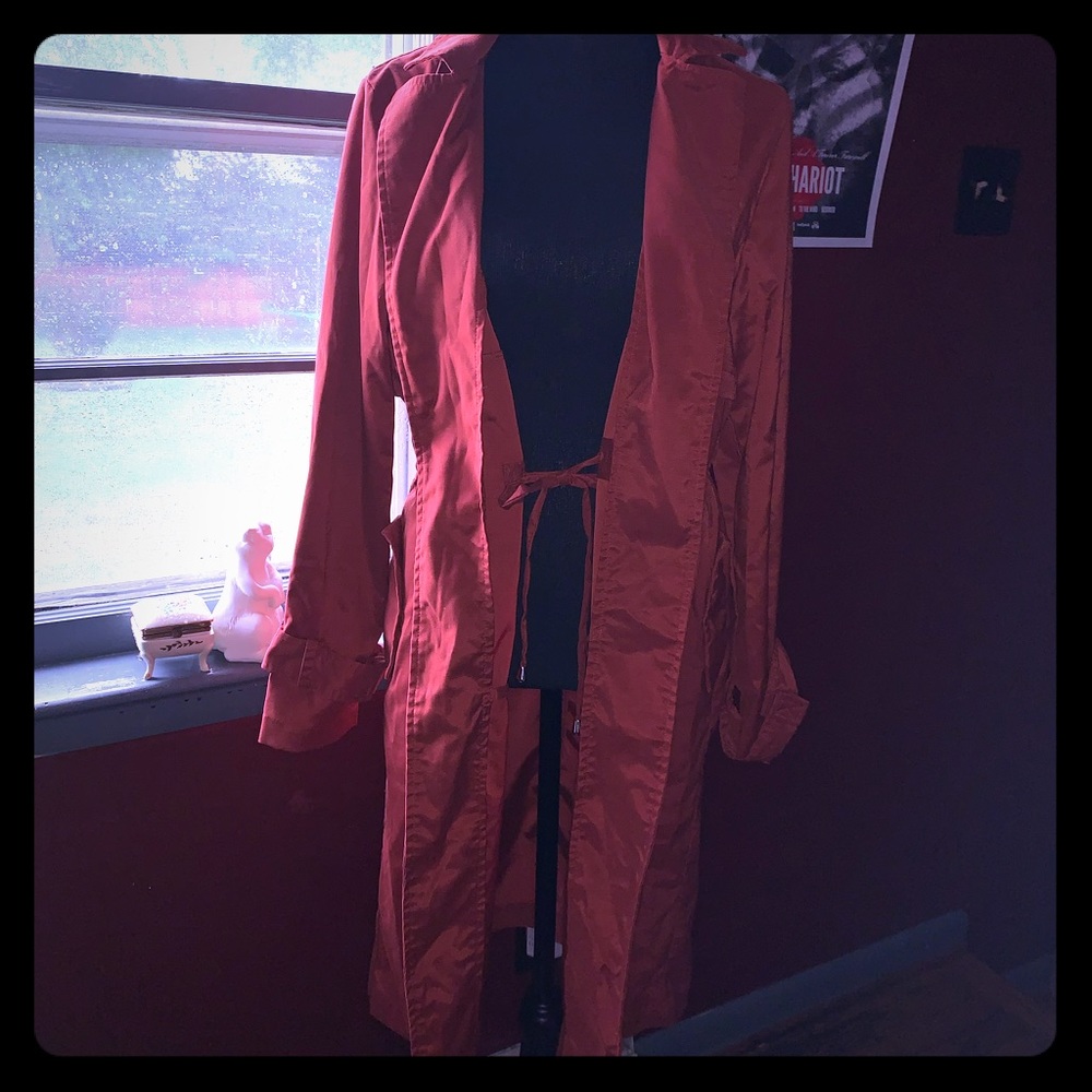 Kimono-Style Long Line Trenchcoat